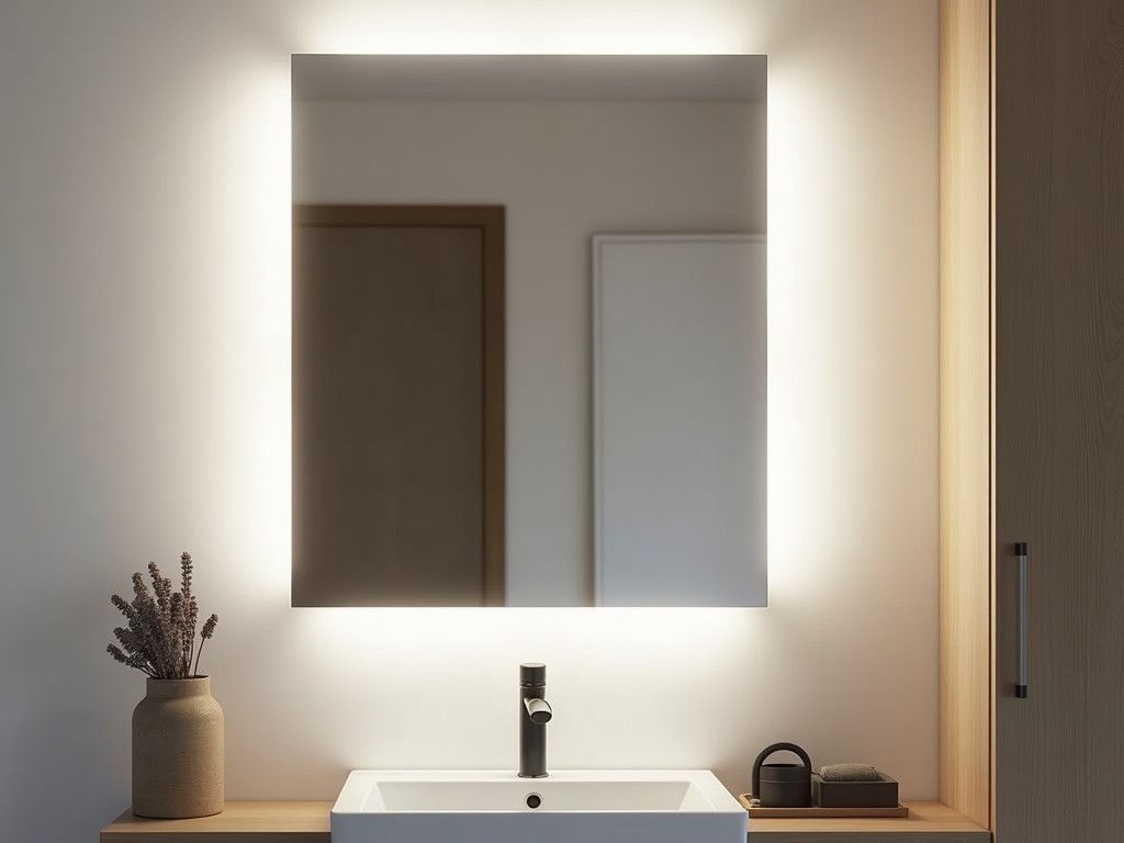 Bathroom Mirror Cabinet With Lights Battery Operated