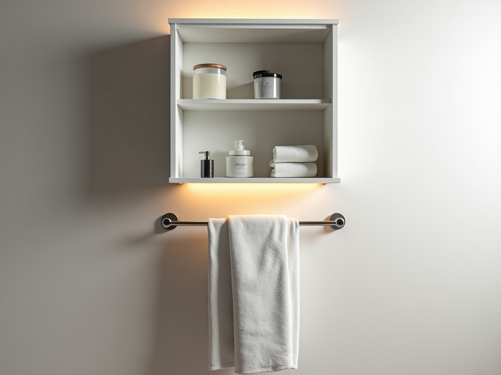 Bathroom Wall Cabinet With Towel Bar