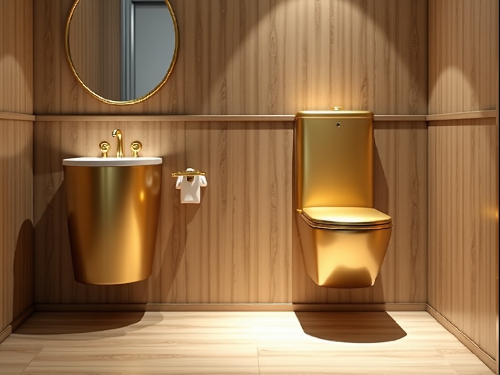 Buy Gold Wall Hung Toilet