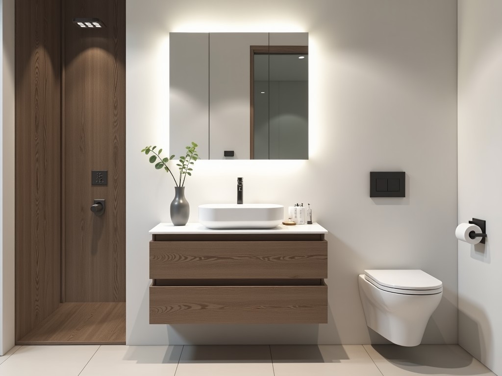 China Free Standing Single Bathroom Vanity With Sink