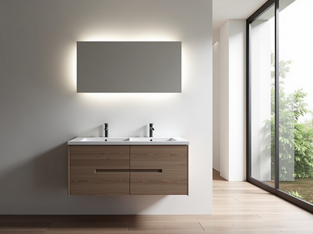 China Wall Hung Bathroom Vanity Unit With Sink