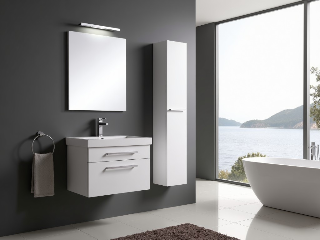 Factory Price Bathroom Wall Hung Storage Cabinet