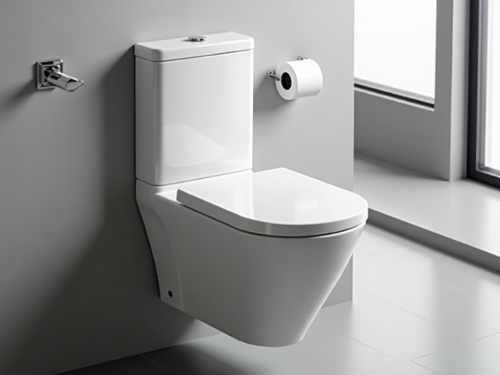 Factory Supply Compact Rimless Wall Hung Toilet