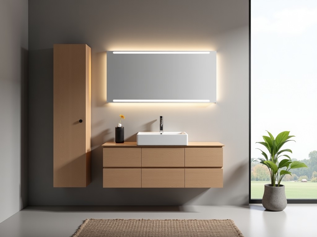 Floating Bathroom Vanity Cabinet Only