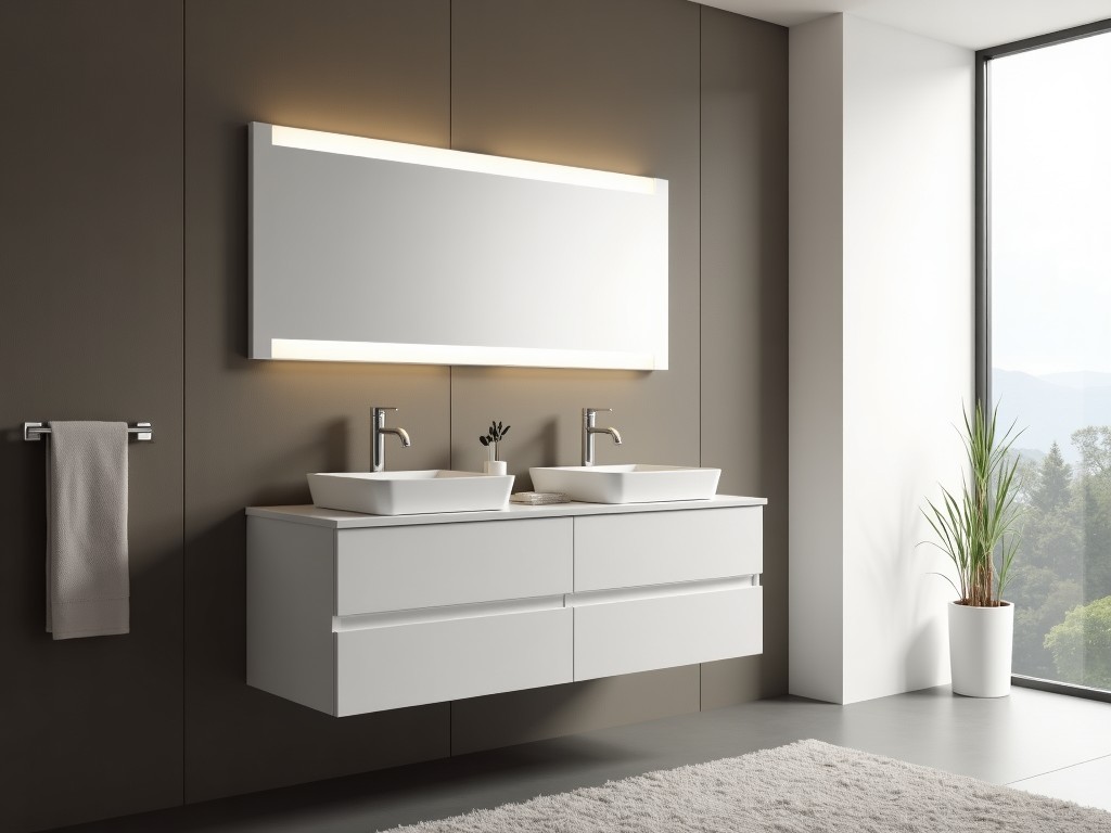 Free Standing Double Single Sink Vanity