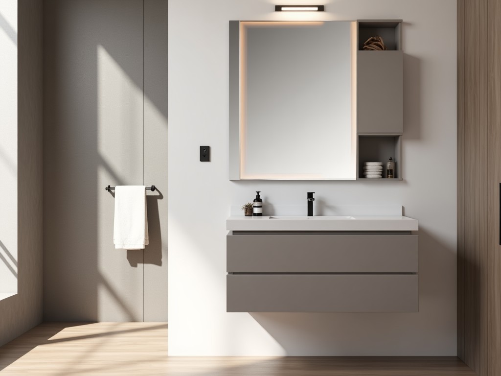 Oem Bathroom Cabinet With Towel Bar