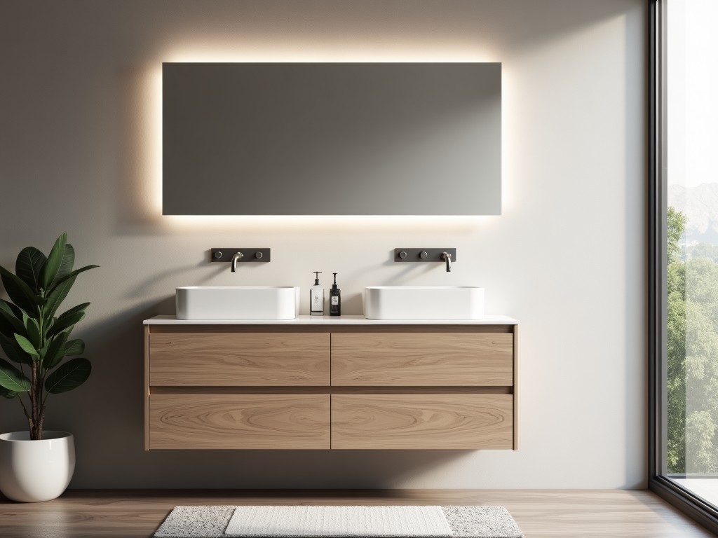 Oem Large Wall Mounted Bathroom Cabinet