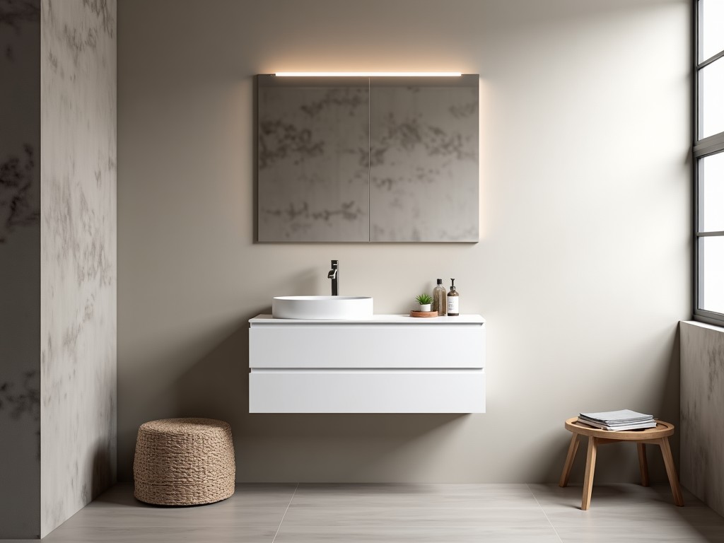 Oem Small Corner Wall Hung Bathroom Cabinet