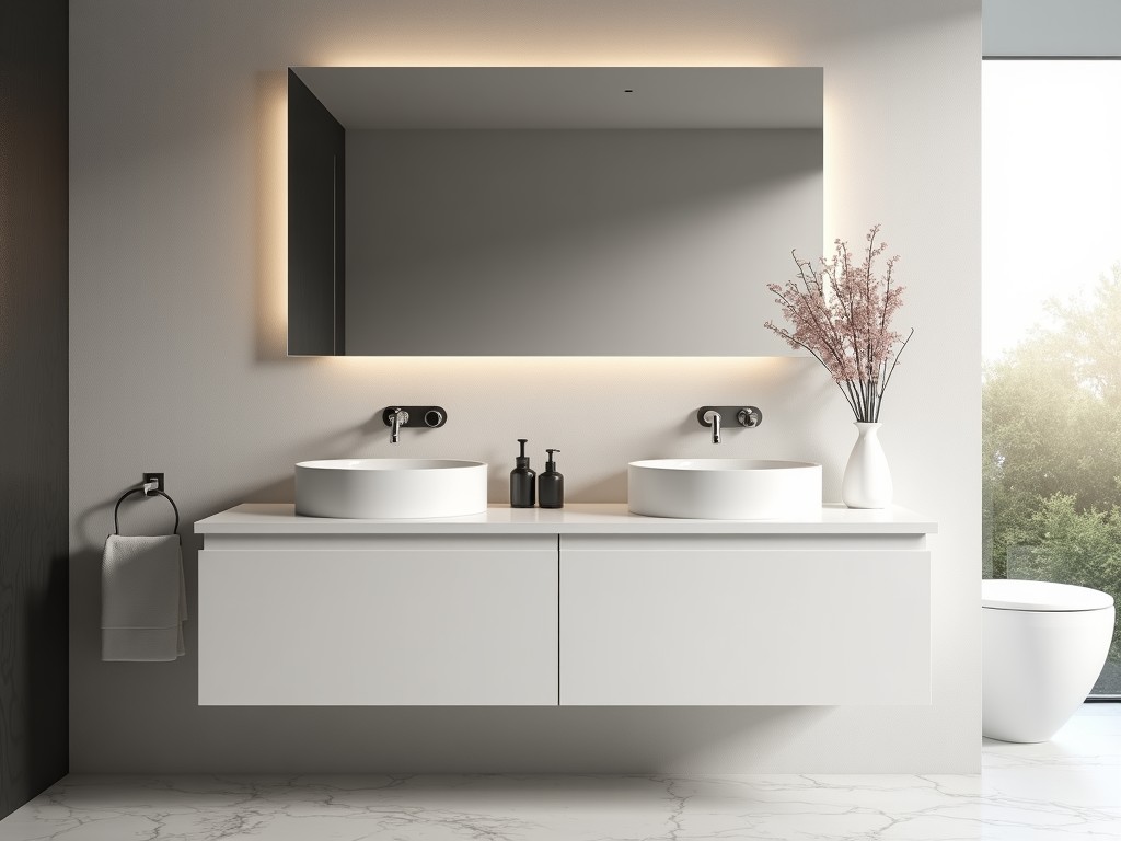 Oem White Quartz Bathroom Countertops