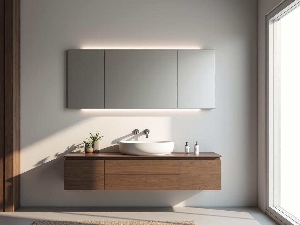 Recessed Bathroom Mirror Cabinet