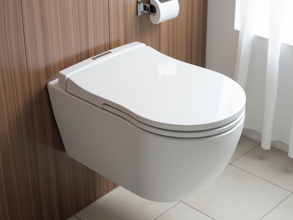 Rimless Wall Hung Toilet With Soft Close Seat