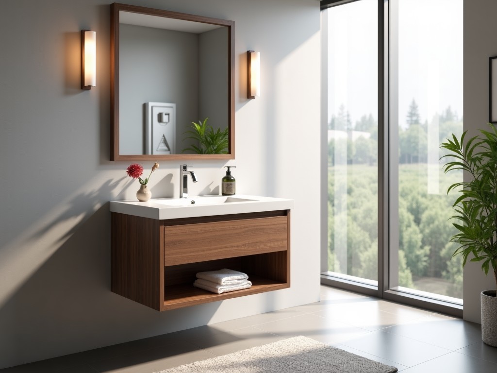 Small Freestanding Bathroom Vanity Cabinet