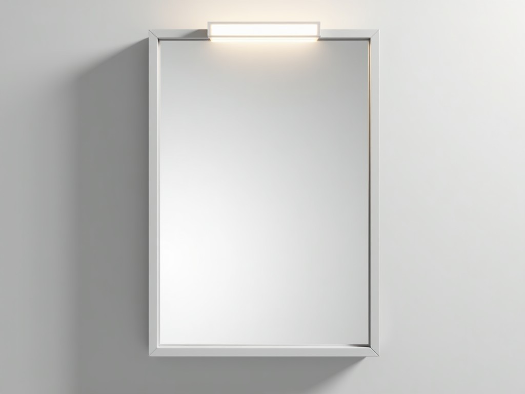 White Wall Mounted Medicine Cabinet With Mirror